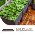 thumbnail image 3 of Houderco 2Ud Paneles Para Caja De Jardinería Durable Con Bordes Suaves Color Café, 3 of 7