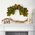 thumbnail image 4 of Nearly Natural 35" Plastic Fall Magnolia Leaf Artificial Swag Decoration, 4 of 4