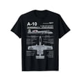 thumbnail image 1 of T-shirt Homme Rétro A10 Thunderbolt II Warthog Design Militaire Avion, 1 of 5