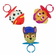 Paw Patrol Lollipop Party Favor Rings, Character Shaped Candy, Assorted Fruit Flavors, Pack of 18