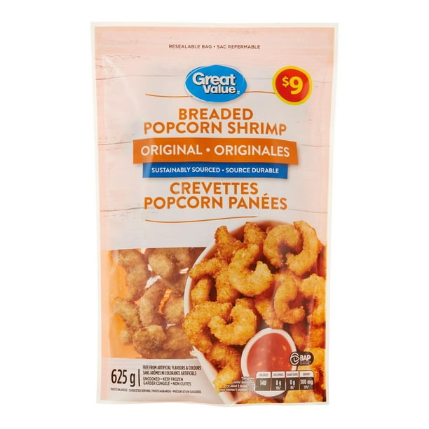 Great Value Uncooked Breaded Popcorn Shrimp - Walmart.ca