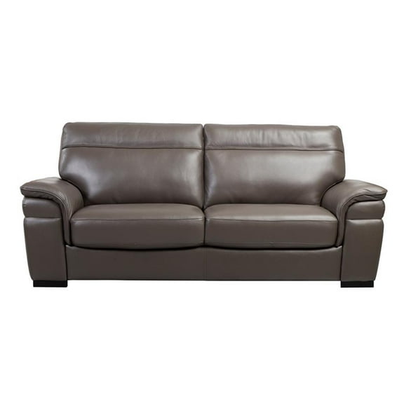 EK020 Taupe (Brown) Color With Italian Leather Sofa