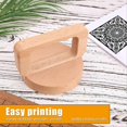 thumbnail image 3 of Wood Baren for Printmaking,Beech Block Printing Tool, 3 of 5