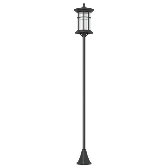 Outsunny 72" Solar Post Light, IP44 LED Outdoor Street Light