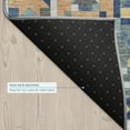 thumbnail image 5 of Addison Rugs Chantille Indoor/Outdoor Transitional Patchwork Teal Machine Washable Rectangle Rug, 5' x 7'6", 5 of 8