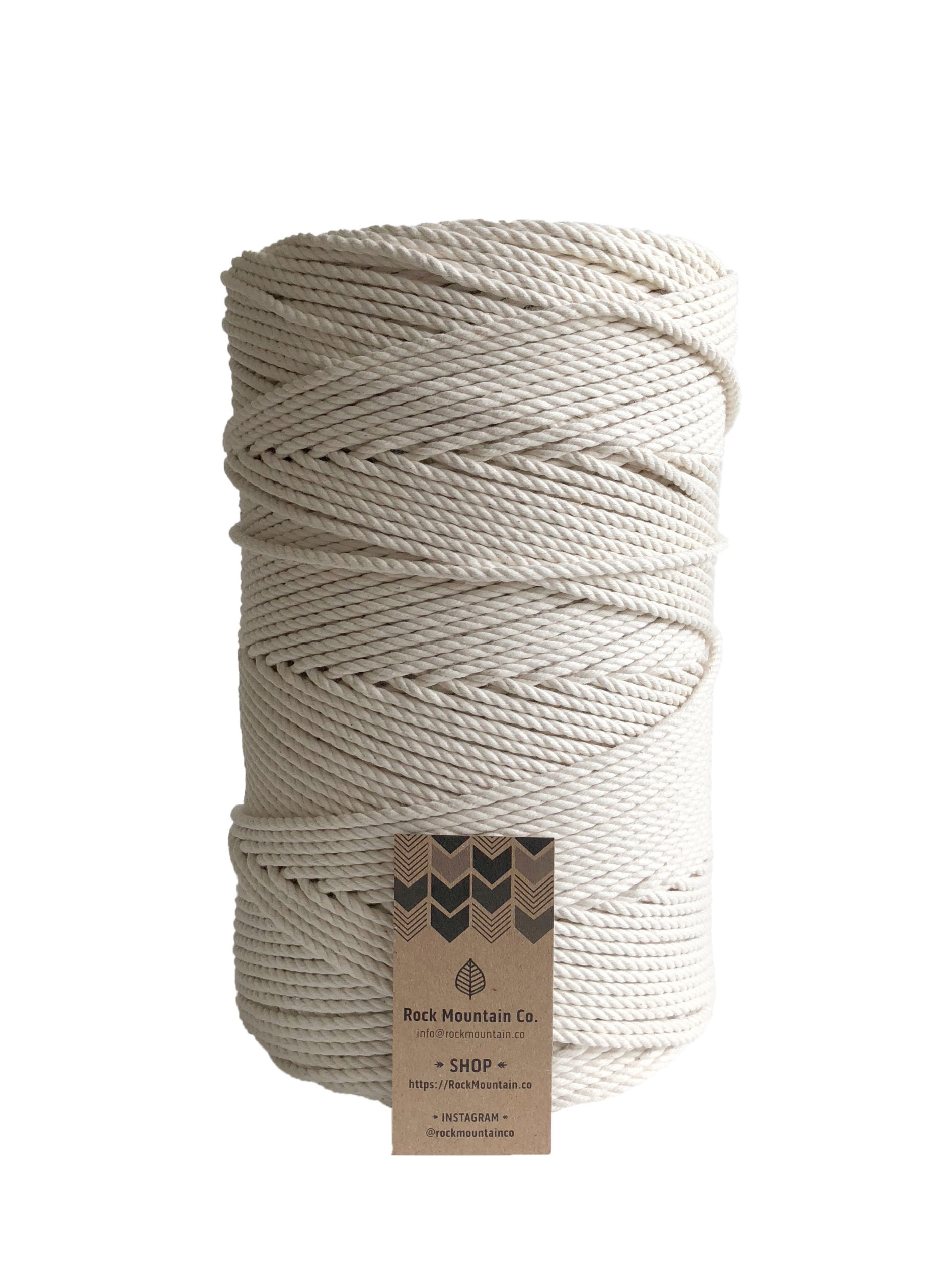 4MM Diameter 50M Length Rope That Comes in Spools Soft to The Touch and Super Versatile PARACORD PLANET Great for DIY Crafting Make Handmade Macramé Colorful Cotton Rope