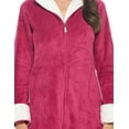 thumbnail image 5 of Casual Nights Women's Full Front Zip Up Plush Fleece Robe Housecoat, 5 of 5