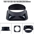 thumbnail image 2 of GDHOME Duct Connector Square Flange ABS Plastic for 100-300mm Dia Hose Check Valve, 2 of 4
