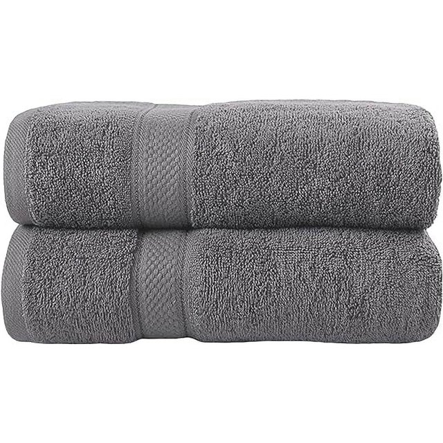 Toallas de Baño Bluelander 2 piezas Algodón Gris