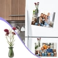 thumbnail image 7 of Mini Glass Wall Hanging Vase with Artificial Purple Flowers, Magnetic Fridge or Wall Decor for Bathroom, Kitchen, Bedroom and Small Spaces, 7 of 7
