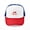 Red/Blue/White, variant on - I Love High School Football - Adjustable Unisex Printed Trucker Hat with Mesh Back