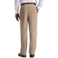 thumbnail image 4 of Men’s Haggar® Premium Comfort Expandable-Waist Classic-Fit Stretch Flat-Front Dress Pants Color: Medium Khaki Size: 38X32, 4 of 4