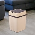thumbnail image 3 of simhoa Intelligent Trash Can Cleaning W/ Lid Modern Battery Operated Creative Automatic Khaki, 3 of 7