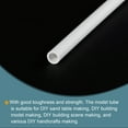 thumbnail image 3 of Unique Bargains 4mm ID 6mm OD 500mm White PVC Pipe Round Rigid Plastic Tube for Water Pipe, 3 of 5