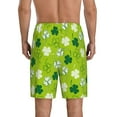 thumbnail image 3 of Naloa St Patrick's Day7 Men's Short Pajama Pants, Lounge Comfort Shorts with Elasticized Waistband and Side Pockets - X-Large, 3 of 9