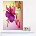 thumbnail image 1 of Design Art - Fuchsia Flowers with Green Leaves, 1 of 3