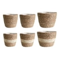 thumbnail image 4 of Flower Pot Planter Basket Seagrass Storage Home Decoration Indoor Rattan Durable Woven StrawPot, 4 of 6