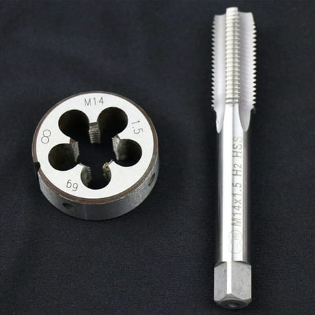 

BCLONG HSS High Speed Steel M14 X 1.5mm Metric Tap & Die Set Kit Right Hand Thread