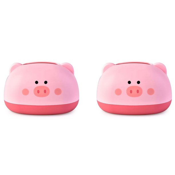 2X Servilletero Hogar Sala de Estar Comedor Caja de Almacenamiento de Cerdo Creativa Caja de PañUelos de Papel