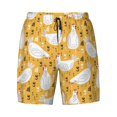 thumbnail image 4 of Lsque Mens Swim Trunks Funny Chicken Pattern - Bathing Suit Compression Liner - Beach Swim Shorts Swimwear - (S-3XL) - Stretch Quick Dry -3X-Large, 4 of 9
