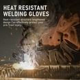 thumbnail image 5 of YESWELDER 23.6-Inch MIG Welding Gloves, Heat Resistant to 932°F, Kevlar-Stitched, Reinforced Palm, for Welding, Forging, Grilling & Fireplace – Black/Gray, 5 of 6