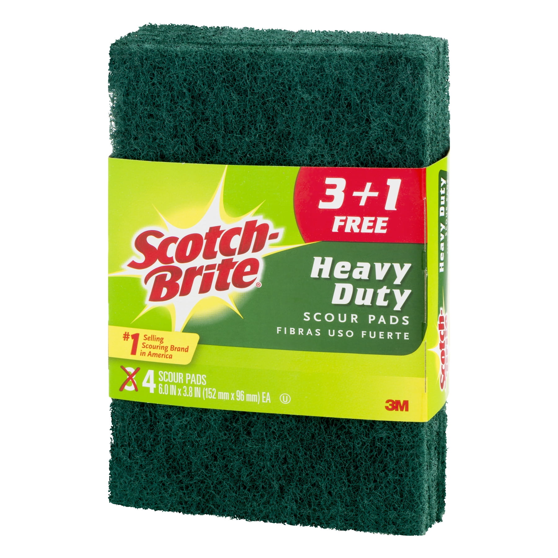 Scotch-Brite Heavy Duty Scour Pads - 4 CT4.0 CT