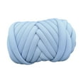 thumbnail image 2 of Hilo grueso de 1000 g para crochet, hilo tubular jumbo para casa de gato, macramé, manta Azul claro, 2 of 9