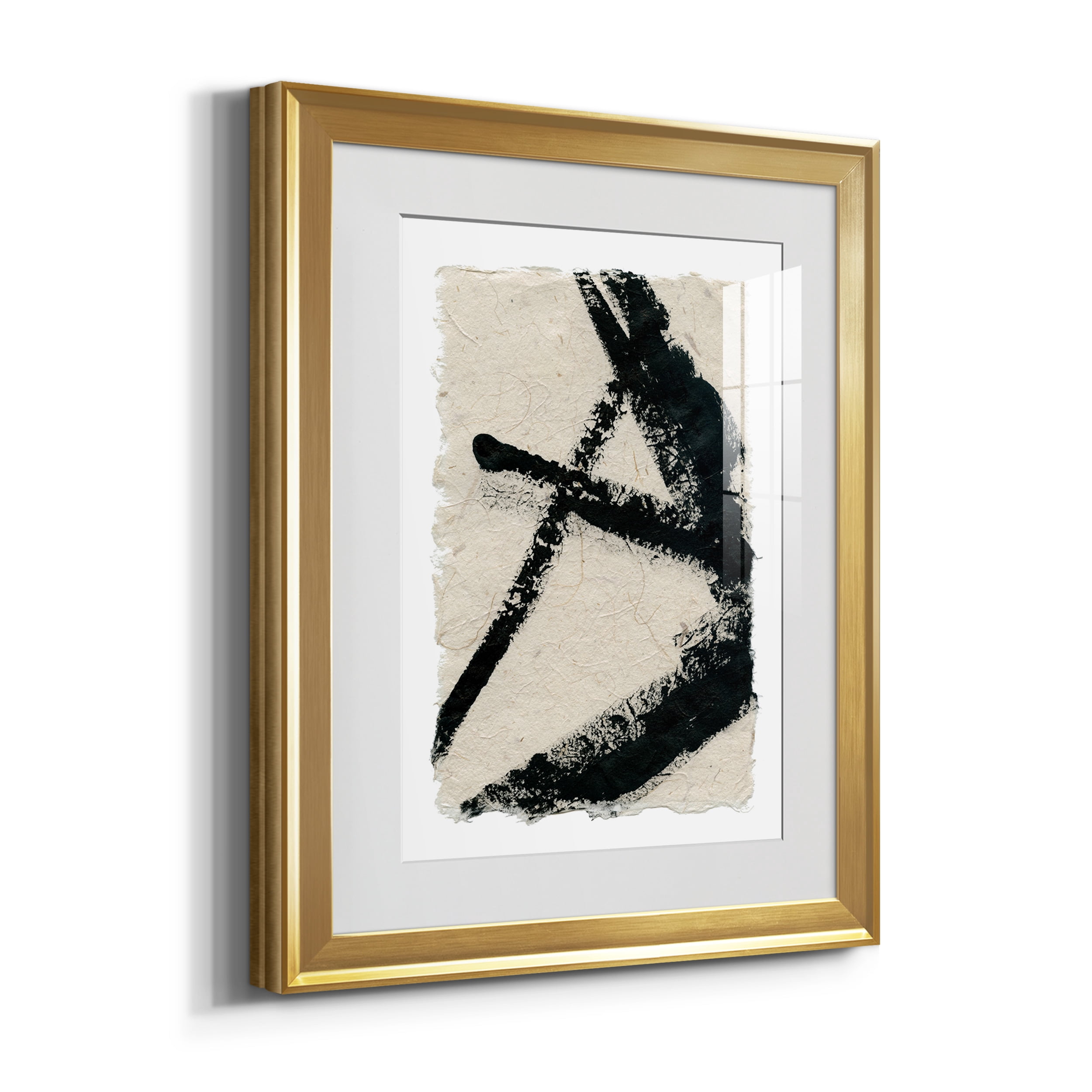 Lines Crossed I Premium Framed Prints Set of 3 - Ready to Hang - 22 x 30 Each - Gold Frame