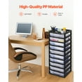 thumbnail image 4 of VEVOR Plastic Storage Organizer 10-Tier Large Capacity with Organizer Top Black Frame, 4 of 9