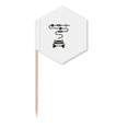 thumbnail image 1 of Car Charging Line  Art Deco  Fashion Toothpick Flags Cupcake Picks Party Celebration, 1 of 3