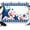 Red, Navy, Azure, variant on 7x5ft Photo Backdrop, Red Blue Star 4th of July Soft Polyester Backdrop Curtains Photography Backdrops, Independence Day Firework Brushed Background for Photoshoots Studio Video Portrait Parties