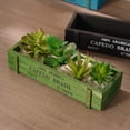 thumbnail image 5 of 4PCS Wood Planter Box Succulent Planter Decorative Rectangular Garden Planter Plant Container Box Large Outdoor Garden Planters for Indoor and Outdoor, 5 of 7