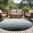 thumbnail image 4 of Round Rug 5Ft Washable Non-Slip, Grey Coastal Wave Circle Area Rugs for Living Room Bedroom, Summer Ocean Nautical Beach Ombre Indoor Floor Mats Carpet Runner for Home Decor Aesthetic, 4 of 8
