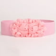 thumbnail image 6 of Dress Choice Women's Elastic Stretch Wide Rose Double-Chiffon Flower Waist Belts for Dress, 6 of 8