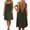 X394 Dark Green, variant on Bysome Women Dress Solid Color Sleeveless Crew Neck Open Back Dresses Summer Cozy Soft Women Dresses Size L Blue
