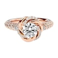 thumbnail image 3 of 2.25 Ct Fine Round Cut Moissanite Diamond (D/VVS1) Ring for Anniversary Gift Solid 14K Rose Gold Size 11.5 by Diamond-Capitals, 3 of 7