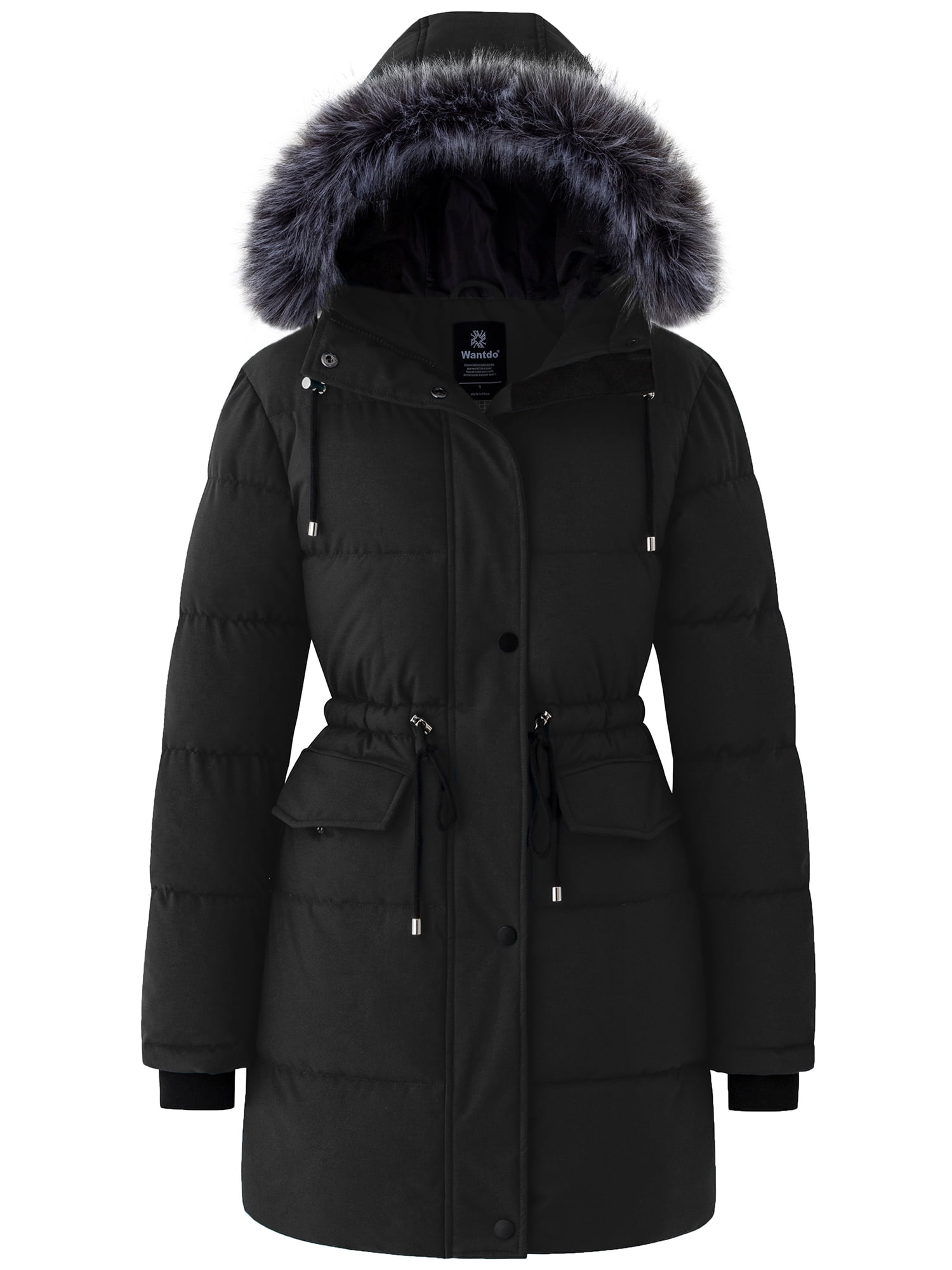 Wantdo Women's Winter Jackets Recycled Puffer Coat Padded Puffy Jacket