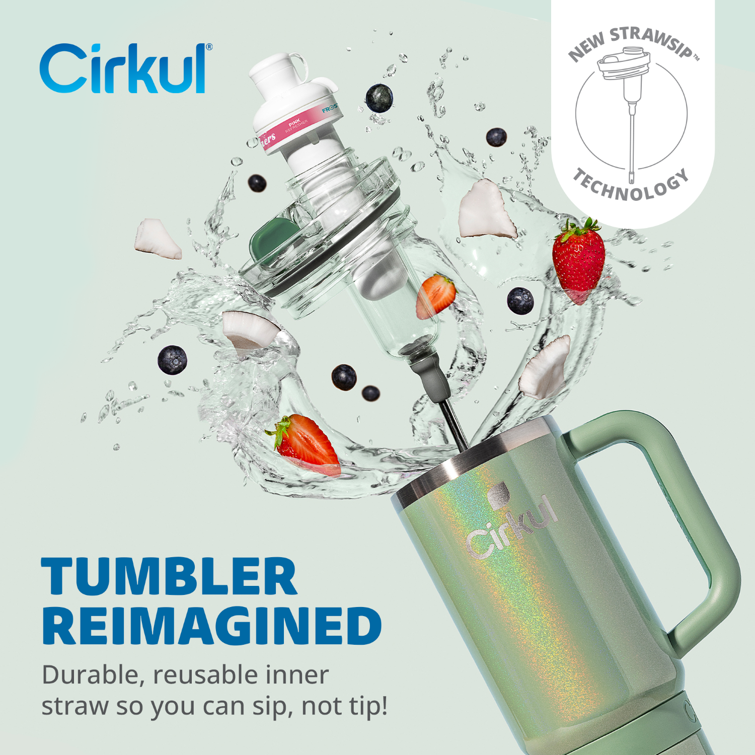 Cirkul 30oz Stainless Steel Tumbler with Straw photo 5