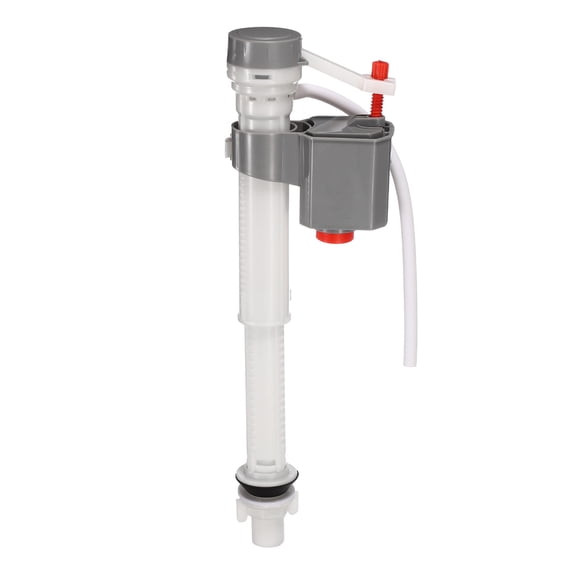 1 Set Toilet Fill Valve Replacement Kit, Universal Quiet and Fast Stop Toilet Leaks Repair Kit, Height Adjustable Fill Valve Hardware for Tank and Bowl Water Control, Light Gray