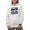 White, variant on First Time Mom, Let the Spoiling Begin, Groovy Text, 1st Time Mother or Mama, White Hooded Sweatshirt or Hoodie, Large