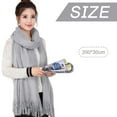 thumbnail image 5 of Chales para mujer, pashminas y chales para vestidos de noche, bufandas grandes y suaves, bufandas de invierno, chal de boda, 5 of 5