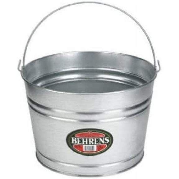 Behrens C17GS Wash Tub, Galvanized Sheet Steel, Round, 4-Gals. - Quantity 6