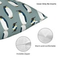 thumbnail image 3 of Honeii Penguin Print Throw Pillow, Square Decorative Pillow Forms Soft Fluffy Plump Pillow Decorative Pillow Inserts,Couch Pillows-24"x24", 3 of 7