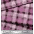 thumbnail image 2 of Soimoi Cotton Poplin Fabric Gingham Check Print Fabric by The Yard 42 Inch Wide, 2 of 3