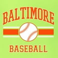 thumbnail image 6 of Wild Bobby City of Baltimore Baseball Fantasy Fan Sports Unisex Hoodie Sweatshirt, Safety Green, Small, 6 of 6