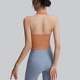 thumbnail image 6 of Hduncf Halter Square Neck Bodysuits for Women Sleeveless Tank Tops Double Lined Fitted Top Orange M, 6 of 6
