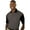 Graphite, variant on BlueGeneration Mens Il-50 Color Block Polo - Black 4 Extra Large Solid