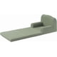 thumbnail image 3 of 2 - in - 1 para niños couch: comfy para niños pequeños couch that folds out to convertible sofa y lounger, foam para niños chair con soft sherpa, gift para girls y boys (green crown, grande), 3 of 7