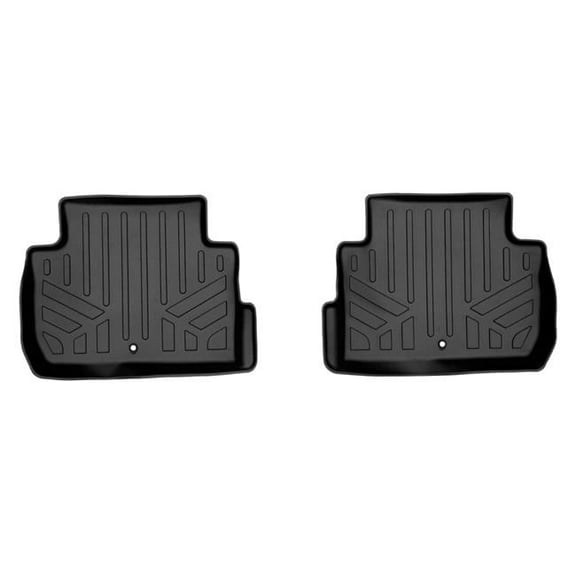 Smartliner SB0554 Custom Fit All 2nd Row Floor Mat Liners for 2018-2023 Kia Stinger, Black