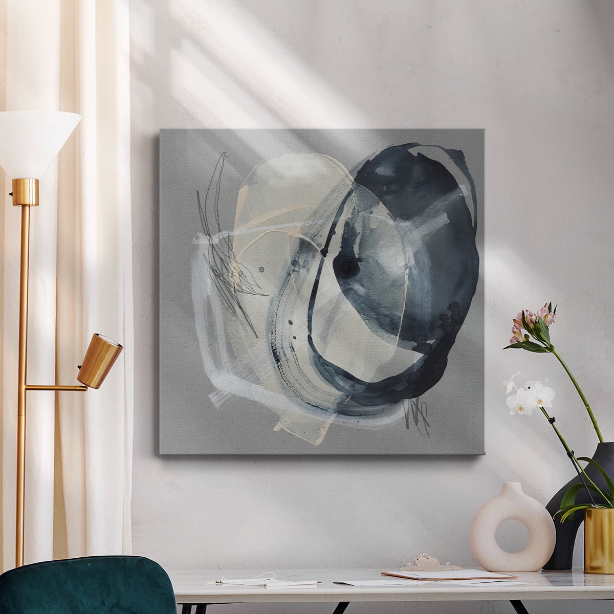 Wexford Home Tandem Loops II-Premium Gallery Wrapped Canvas, 10" x 10" - Ready to Hang